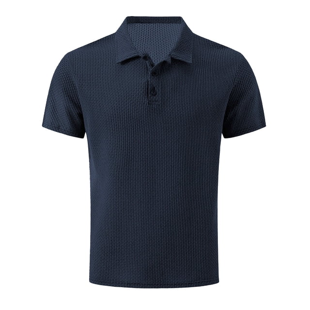 pstuiky camisetas para hombre, Camiseta deportiva de verano para hombre, informal, de color liso, con botones y manga corta camisas casuales para hombre xxl