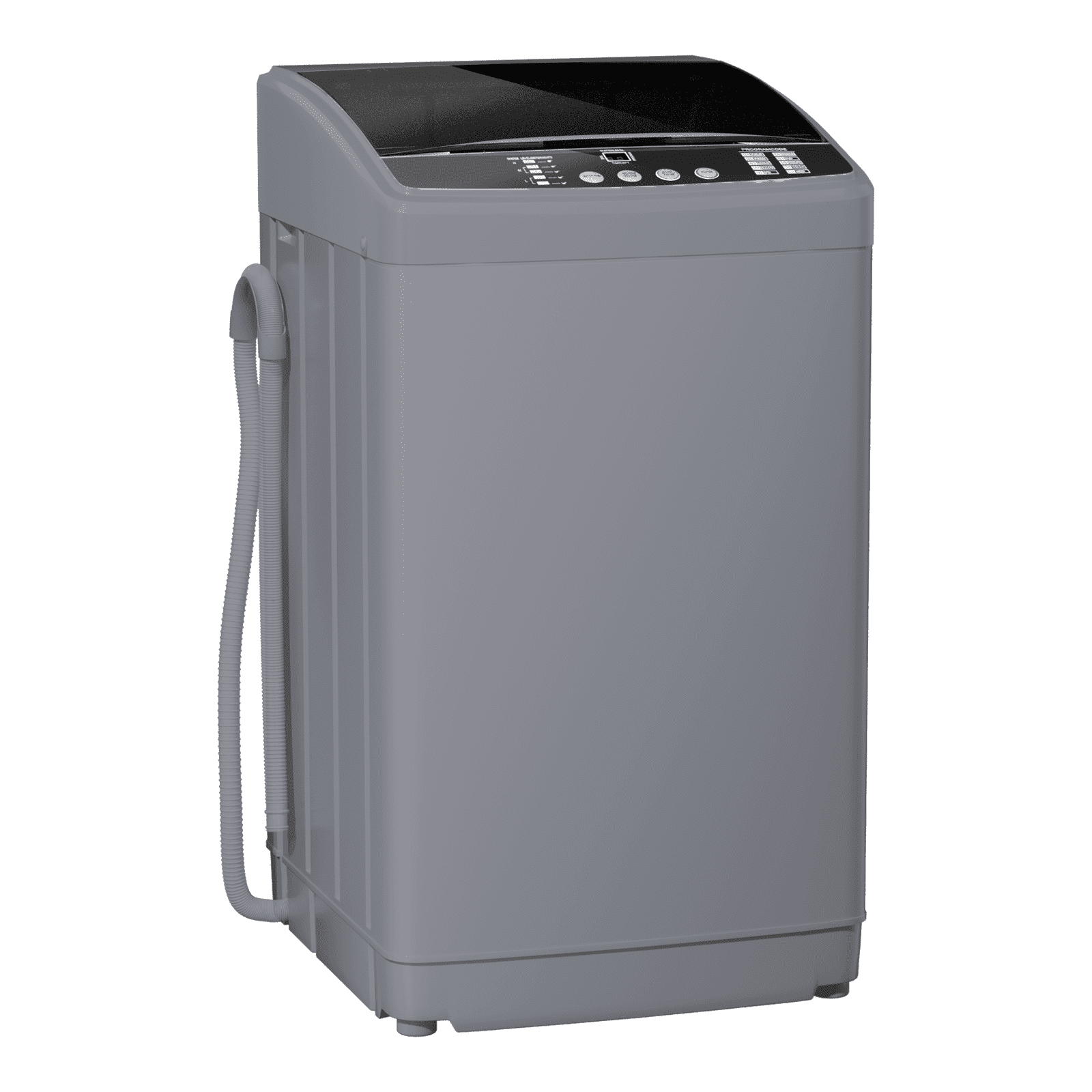 TABU Portable Washer and Dryer Set, 19lbs Full Automatic Washing Machine with Drain Pump and 13lbs Portable Dryer (Gray&White)