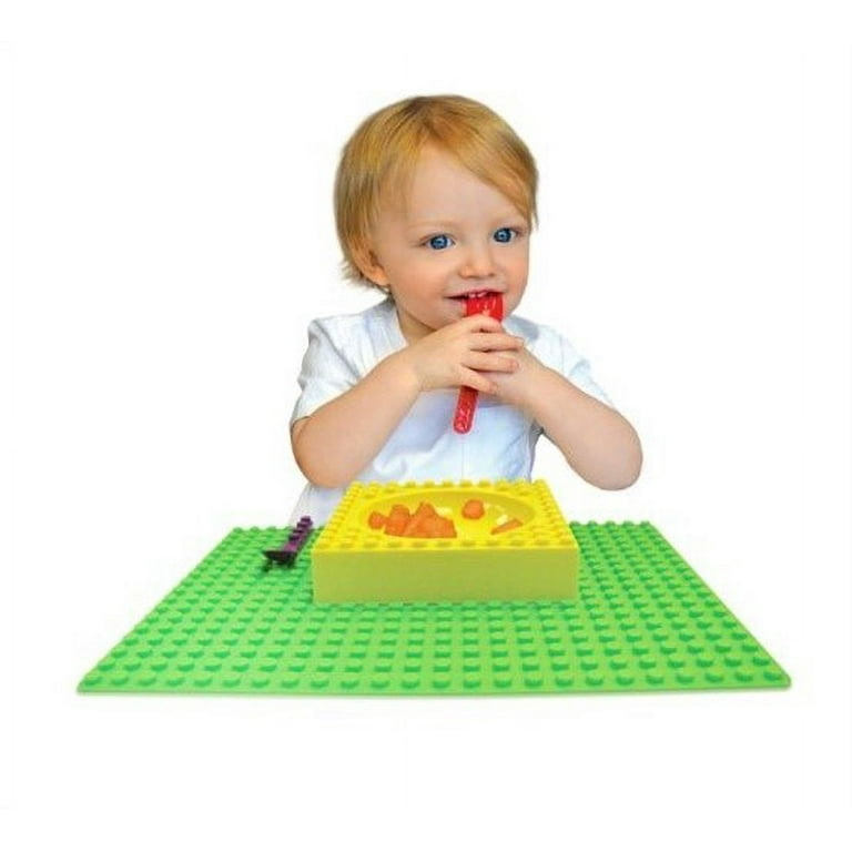 Toddler Utensils and Brick Toys - Set of 3 Interlocking Block Kids  Silverware - Toddler Fork and Spoon Set with Toddler Knife for Kids -  Non-BPA Kids