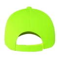 thumbnail image 3 of 3-Pack Plain Baseball Dad Cap Adjustable Size for Outdoor Activities Neon Green, 3 of 6