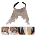 thumbnail image 2 of EeaseMX Banda para el cabello con brillantes diamantes de imitación, elegante decoración para la cabeza con borlas., 2 of 7