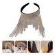 thumbnail image 2 of EeaseMX Banda para el cabello con brillantes diamantes de imitación, elegante decoración para la cabeza con borlas., 2 of 7