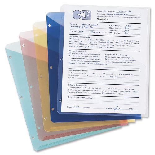 Smead Organized Up Poly Translucent Slash File Jacket, ThreeHole