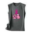 thumbnail image 5 of Azrian Deals Fashion Casual Women Sleeveless Printed Ladies Round Neck Blouses Tops T-Shirt, 5 of 5