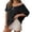 Black, variant on Womens T-Shirts Sexy Hollow Out Short Sleeve Summer Casual Knit Top Beach Cover Ups Blouse Crew Neck Solid Color Tee Vacation Outfits Fashion Clothing Women Clothes