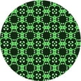 thumbnail image 1 of Ahgly Company Indoor Round Patterned Night Black Area Rugs, 3' Round, 1 of 1