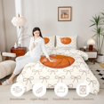 thumbnail image 3 of Erosebridal Basketball Bow Tie Print Full Size Comforter Sets 3 Pieces for Boys Girls,Kids Teens Sport Gamer Bedding Sets,Microfiber Bedroom Decor, 3 of 6