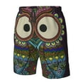 thumbnail image 4 of Logiee Boho Owl Print Mens Swim Trunks Quick Dry Board Shorts,Breathable Hawaii Beach Shorts Swimwear Bathing Suits-XX-Large, 4 of 6