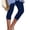 Navy, variant on Yoga Capri Pants for Women Yoga Capri Pants Knee Length High Waisted Trendy Summer Pedal Pushers Dressy Casual Capri Leggings with Pockets Navy XL