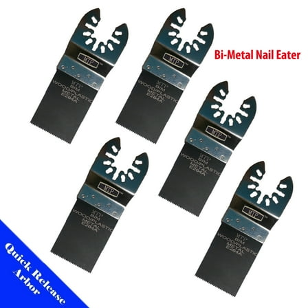 MTP ? 5 Bi MetalOscillating Multitool Quick Release Saw Blades Fit Fein Multimaster Porter Cable Black and Decker Bosch Dremel Craftsman  Rockwell Hyperlock Chicago Stainley Skil