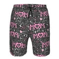 thumbnail image 4 of Kdxio Lovely Mom Ever Pattern Mens Casual Shorts - Drawstring Summer Beach Sports Shorts for Men, 4 of 9