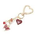 thumbnail image 5 of Unique Bargains 1 Pc Stylish Butterfly Heart Handbag Charm Bag Accessories 3.54″ Red, 5 of 5