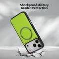 thumbnail image 5 of Kryonix for iPhone 17 Pro Case Magnetic, Genuine Leather Case with Butterfly Print Embossment, Shockproof Military-Graded Protection,Orange/Beige/Black/Purple, 5 of 9