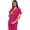 Hot Pink, variant on Lightweight Stretch Scrub Set with Zipper Top Elastic Waist Pants with 6 Pockets