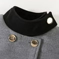 thumbnail image 5 of Mercatoo Girls Long Woolen Coat Wool Blend Winter Jackets Double 𝐁reasted Outerwear with Pockets Classic Elegant Overcoat, 5 of 9