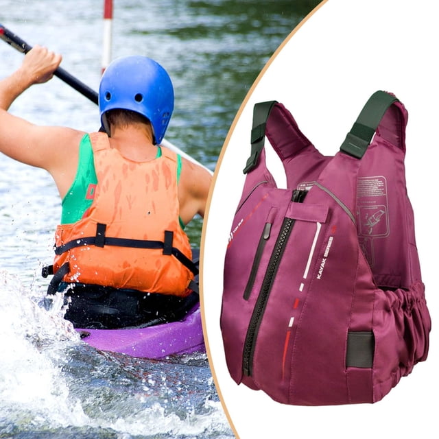 Ethern Life Jacket Versatile Lightweight Lifejacket for Canoeing Boating M L Purple