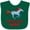 Green, variant on Inktastic Born to Run Wild- Galloping Horse Boys or Girls Baby Bib