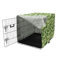 thumbnail image 3 of Vegetable Dog Crate Cover, Repeating Healthy Food Graphic with Organic Broccoli Pattern, Easy to Use Pet Kennel Cover Small Dogs Puppies Kittens, 7 Sizes, Green Pale Green, by Ambesonne, 3 of 6