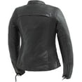 thumbnail image 4 of First Mfg Co - Supastar - Women's Motorcycle Biker Riding Black Leather Jacket - 3X Large, 4 of 5