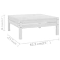 thumbnail image 5 of vidaXL 9 Piece Garden Lounge Set White Solid Wood Pine, 5 of 5