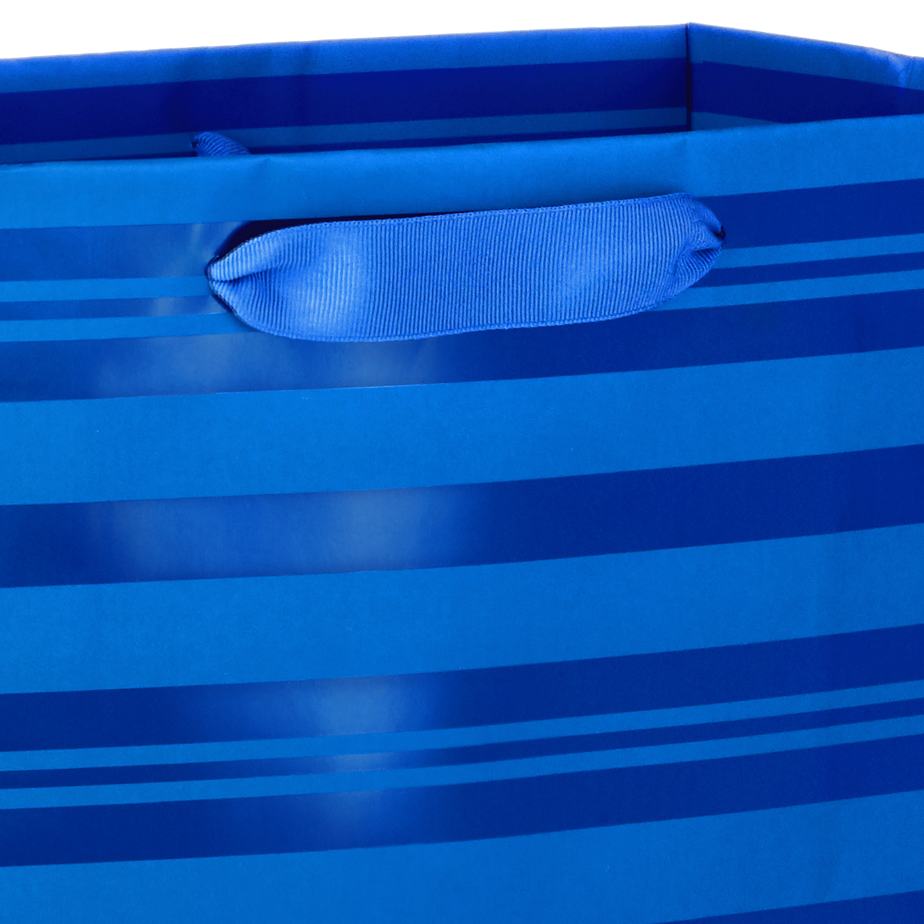 Hallmark Oversized 14.75 in. Gift Bag (Blue Foil Stripes)