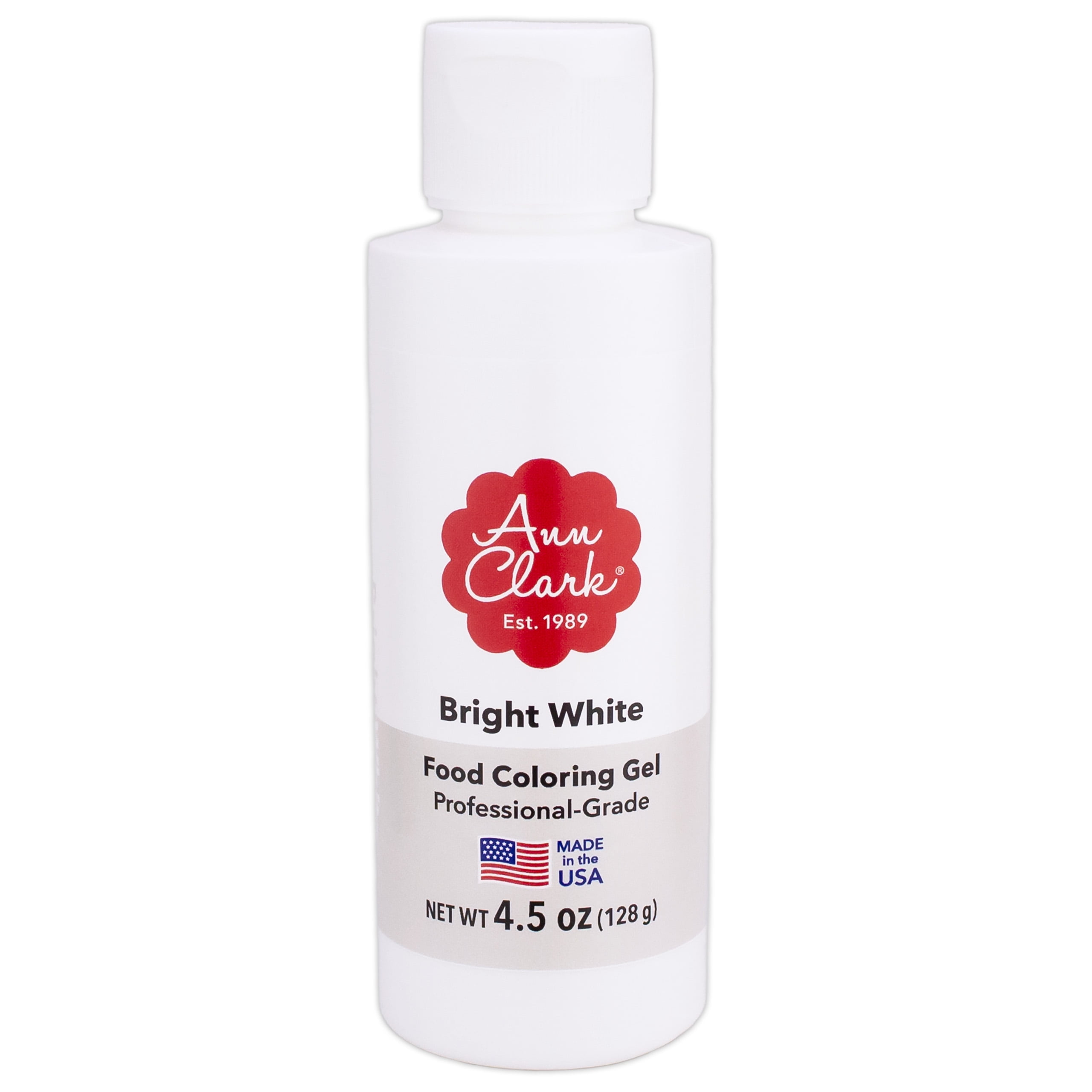 Ann Clark Bright White Food Coloring Gel Large 4.5 oz Made in USA