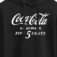 thumbnail image 3 of Coca-Cola - As Always Five Cents - Juniors Cropped Pullover Hoodie, 3 of 5