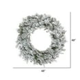 thumbnail image 2 of Vickerman 48" Flocked Kiana Artificial Christmas Wreath, Unlit, 2 of 2