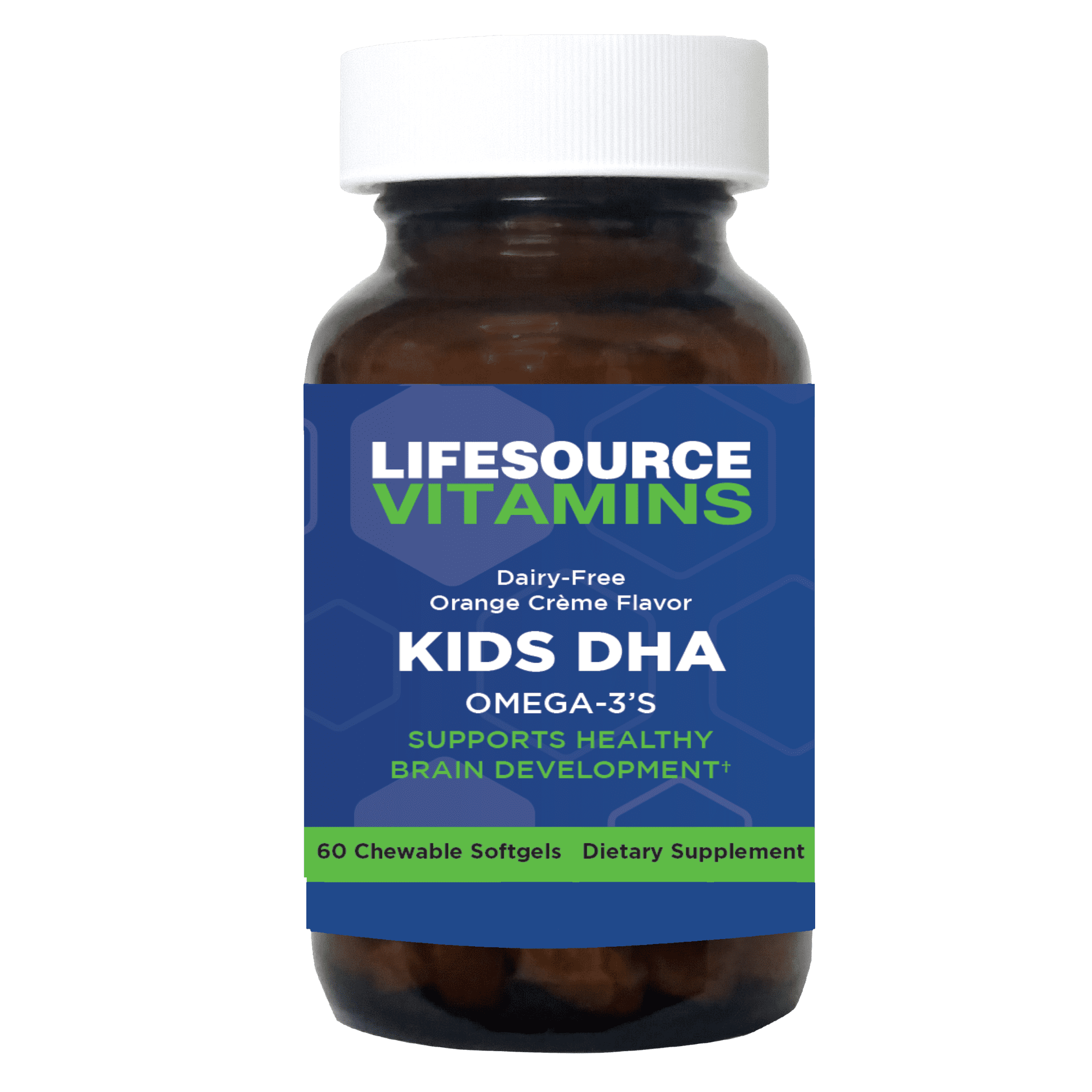 LifeSource Vitamins Plant-Based Omega for Kids with DHA & EPA – 60 Chewable Softgels | Kids’ Multivitamin Supplement