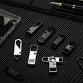 thumbnail image 4 of kurtrusly Kit de Réparation de Fermeture Éclair 85 Pcs Pinces d'Installation Fixer Fermetures Éclair Auto-Assemblage Antidérapant Remplacement Curseurs Sac Couture Bagage Sac à Main, 4 of 9