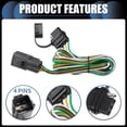 thumbnail image 3 of 1 Juego de Kit de Arnes de Cableado de Remolque de 4 Pines para Buick Envision para Chevrolet Blazer Negro, 3 of 7