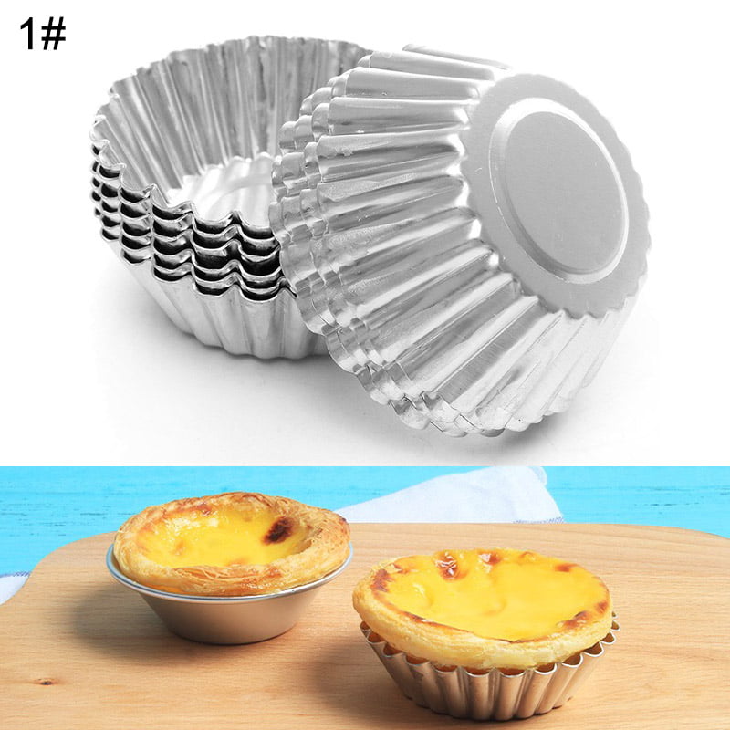 Details about   100 Pcs Egg Tart Mould Makers Pastry Cupcake Cake Mold Tart Tins Baking Tool 