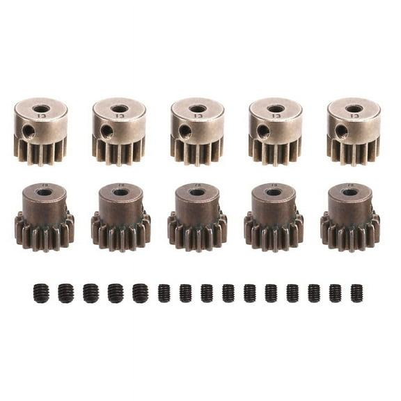 10PCS Pinion Gear 32P 5mm 13T 15T Steel for TRX4 /D90 D110 Axial Scx10 90046