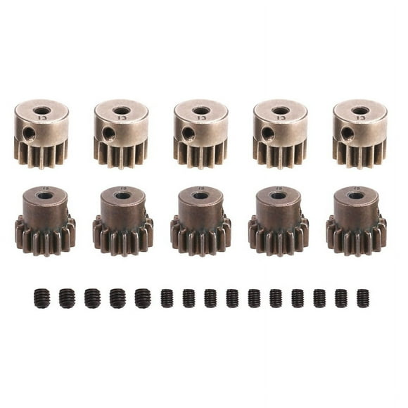 10PCS Pinion Gear 32P 5mm 13T 15T Steel for TRX4 /D90 D110 Scx10 90046 WM72
