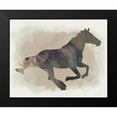 thumbnail image 2 of Popp, Grace 14x12 Black Modern Framed Museum Art Print Titled - Galloping I, 2 of 5