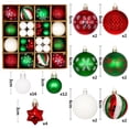 thumbnail image 2 of Venta caliente 44 unids/caja bolas de Navidad bolas de plástico de varios colores bolas de decoraciones navideñas, 2 of 4