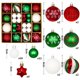 thumbnail image 2 of Venta caliente 44 unids/caja bolas de Navidad bolas de plástico de varios colores bolas de decoraciones navideñas, 2 of 4