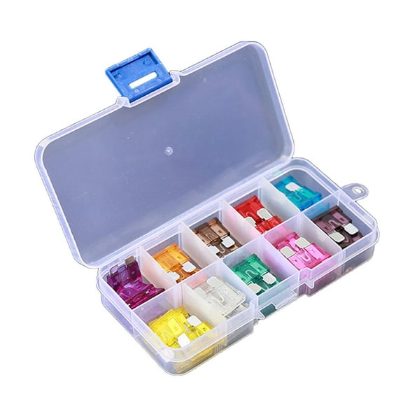 50Pcs 3-40A Standard Car Fuses Assortment Medium Colorful Insert Fuses for Auto Boats Motorcycle Replacement Fuses