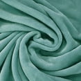 thumbnail image 7 of Exclusivo Mezcla Large Flannel Fleece Velvet Plush Throw Blanket - 50" x 70" (Celadon), 7 of 7