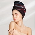 thumbnail image 5 of Xecao American Flag Waving Print Print Hair Towel, Hair Turbans for Wet Hair, Drying Hair Wrap for Curly Hair Women,Coral Velvet Dry Hair Cap,Dry Hair Hat, 5 of 6