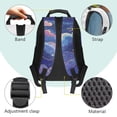 thumbnail image 4 of Pzuqiu Galaxy Axolotl Personalized School Backpack for Kids Students Customized Bookbags Large Capacity Custom Backpacks with Name Schoolbag for Girls 17 Inch Back to School, 4 of 7