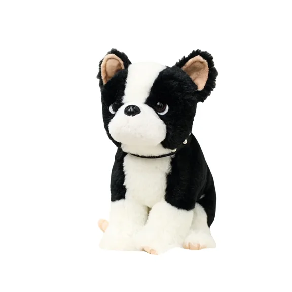 Realistic Puppy Doy Plush Stuffed Animal-9'' French Bulldog Pup - Animal Dog Hugging Pillow