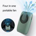 thumbnail image 5 of Electric Hanging Neck Mini Fan Home Small Cooler Outdoor Sports Handheld USB Rechargeable with 2000mAh Battery,Pink, 5 of 5