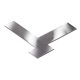 thumbnail image 1 of Herramienta de nivelación de bordes, regla de ángulo de , acero inoxidable, dispositivo de nivelación de ángulo recto profesional multiusos, 1 of 8