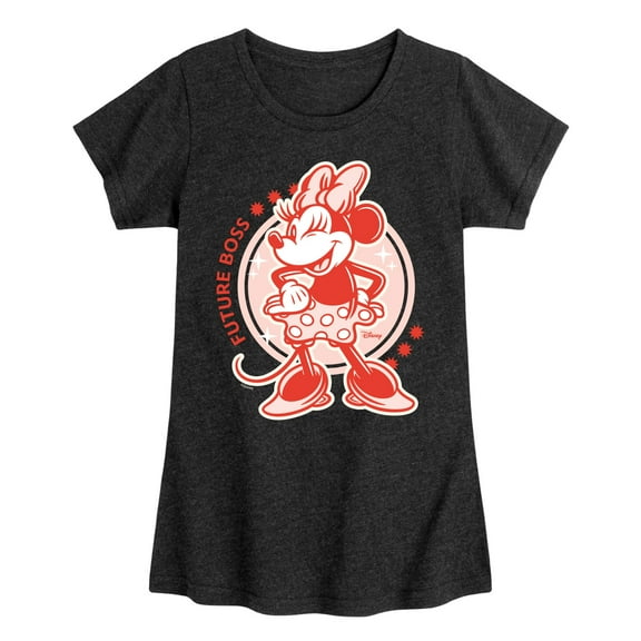 Disney - Future Boss Minnie - Toddler & Youth Girls Short Sleeve Graphic T-Shirt