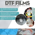 thumbnail image 4 of Cisinks - Premium DTF Transfer Film 11.75"x16.5" - A3 Hot/Cold Peel 300 Sheets Matte Clear PreTreat Pet Heat Transfer Paper for DIY Direct Print on All Fabric and Colors T-Shirts Textile, 4 of 9