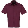 thumbnail image 1 of Premier Chemise de Travail Formelle en Popeline Unie à Manches Courtes pour Hommes, 1 of 3