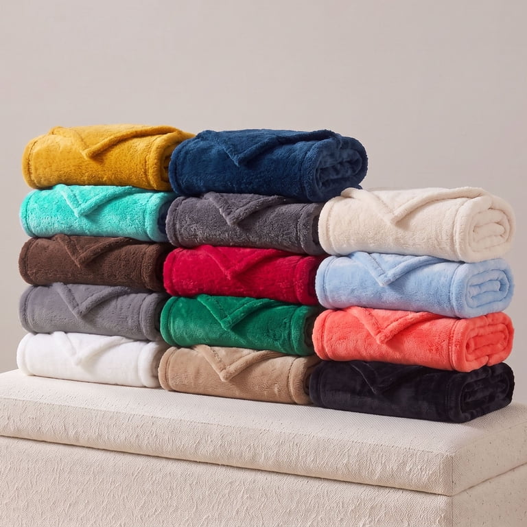 Superior Super Soft Plush Fleece Blanket 90x106 Coral photo 7