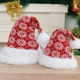 thumbnail image 4 of Christmas Hat, Santa Hat, Xmas Holiday Hat for Adults , Unisex Velvet Comfort Christmas Hats Extra Thicken Classic Fur for Christmas New Year Festive Holiday Party Supplies, 4 of 8