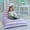 Lavender Stripe, variant on Butterfly Craze Bean Bag Chair Cover, Functional Toddler Toy Organizer, Fill with Stuffed Animals to Create a Jumbo, Comfy Floor Lounger for Boys or Girls, Stuffing Not Included, Purple Stripes